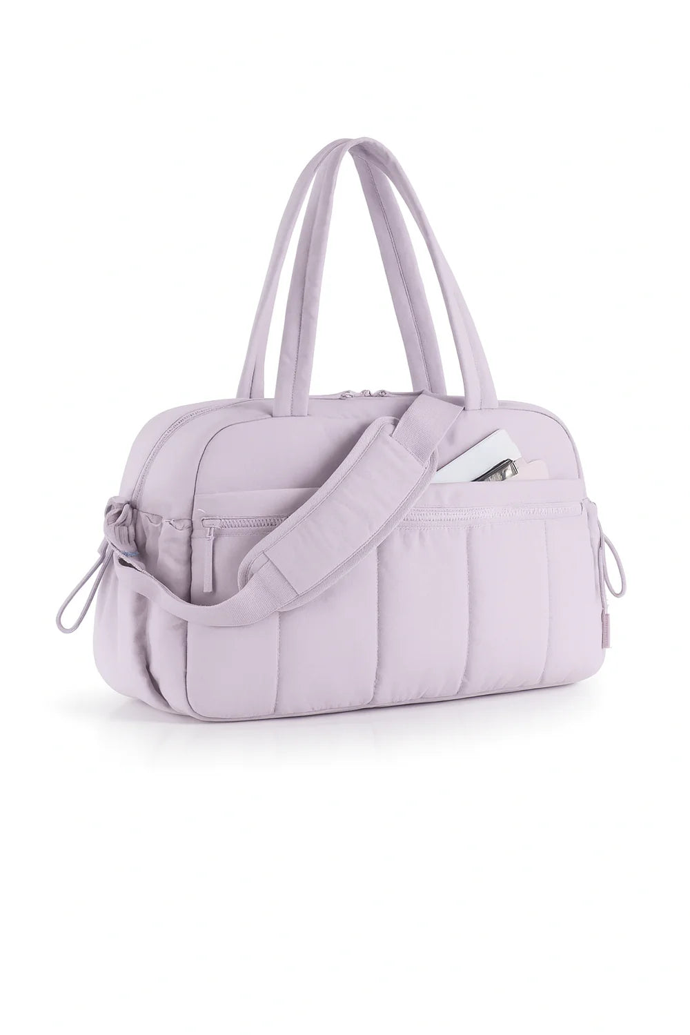 Beige Softline Quilted Carryall