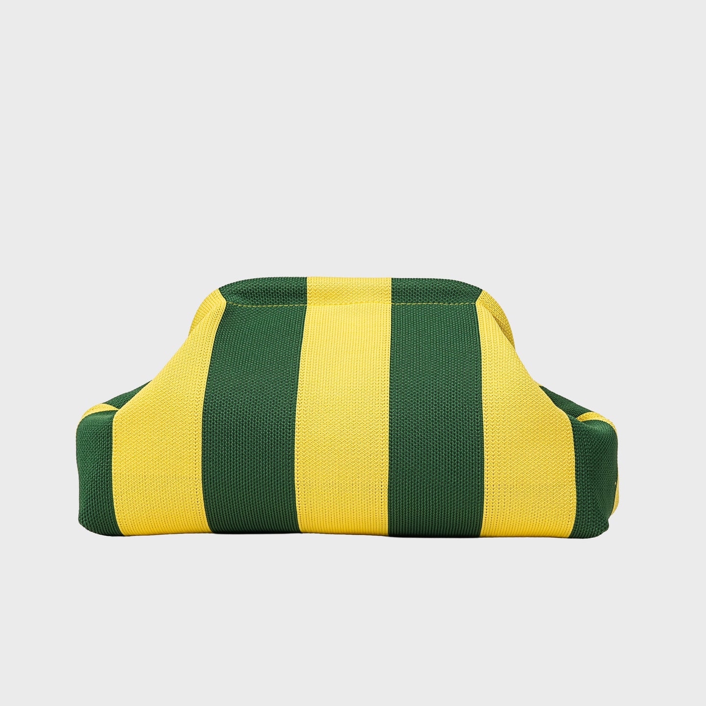 Stripe Cloud Clutch Bag(Yellow/Green)