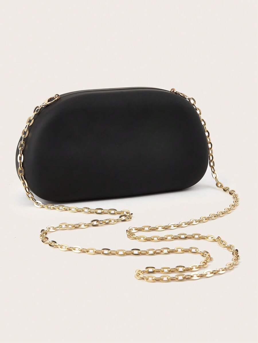 Black Closure Clutch Bag