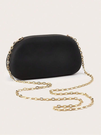 Black Closure Clutch Bag