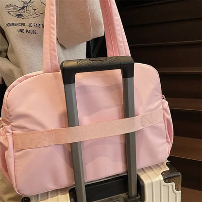 Beige Softline Quilted Carryall