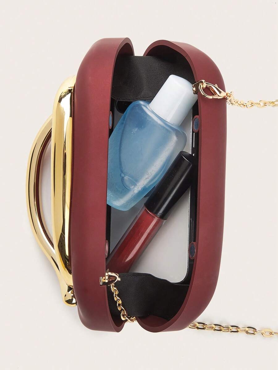 Gold Closure Clutch Bag