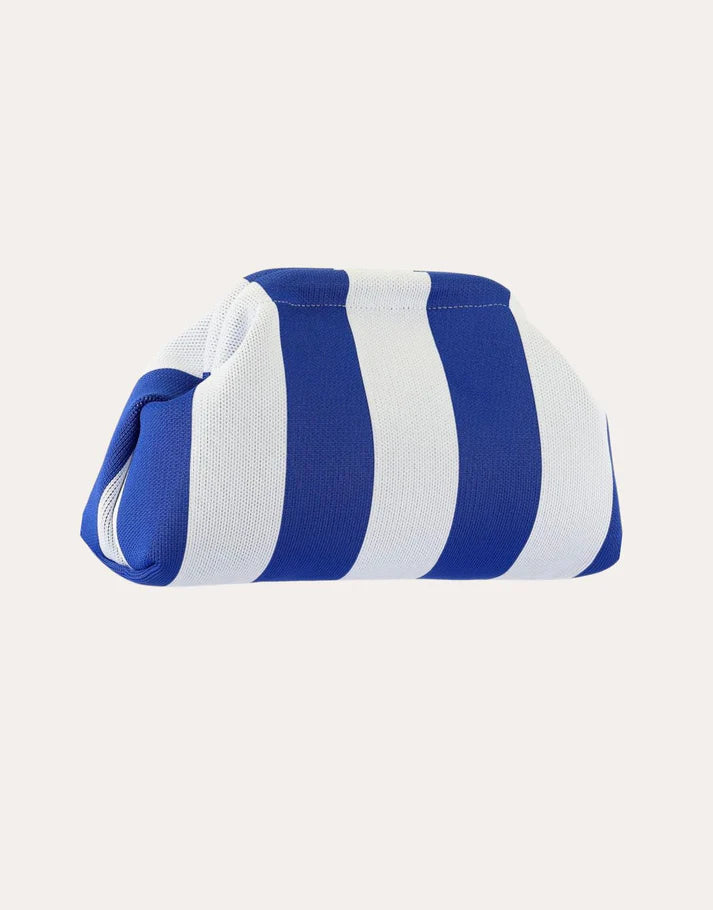 Stripe Cloud Clutch Bag(Blue/White)