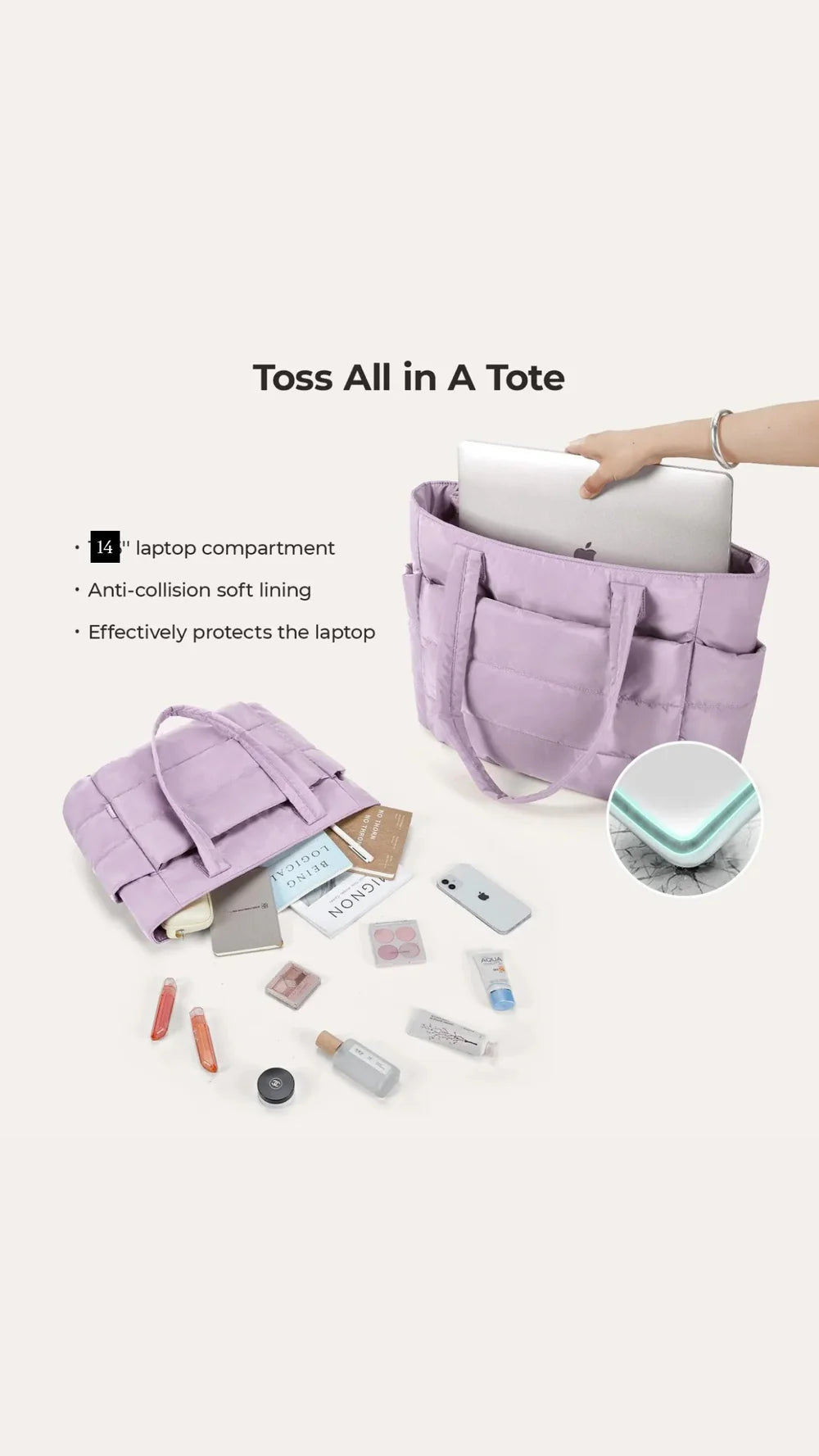 MOKARA Puffer Tote bag