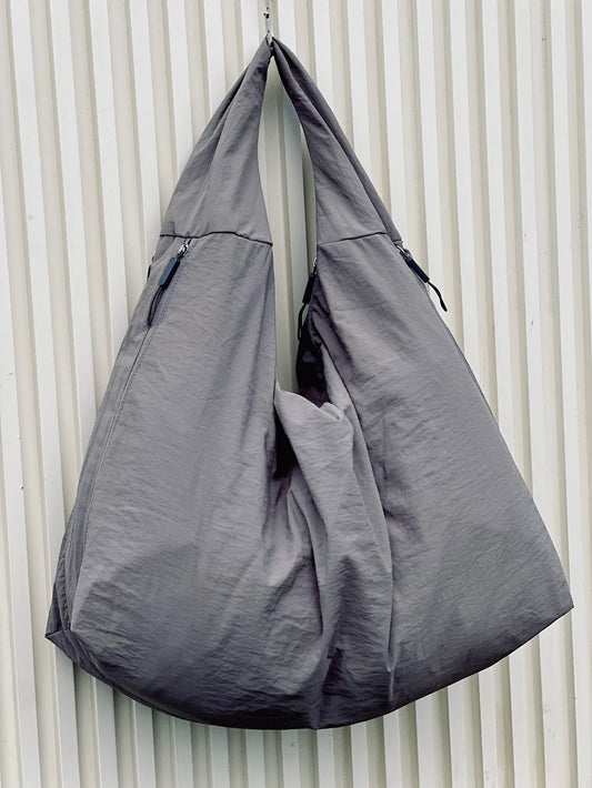 Casual Gray Shoulder Tote Bag