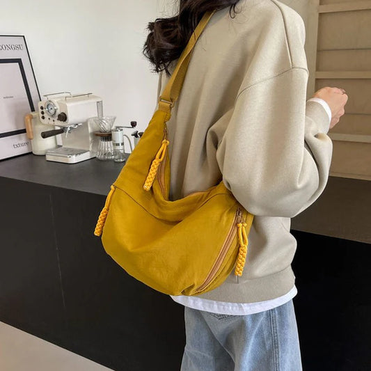 Yellow Dumpling Crossbody Bag