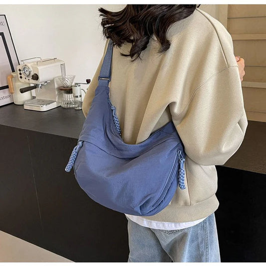 Blue Dumpling Crossbody Bag