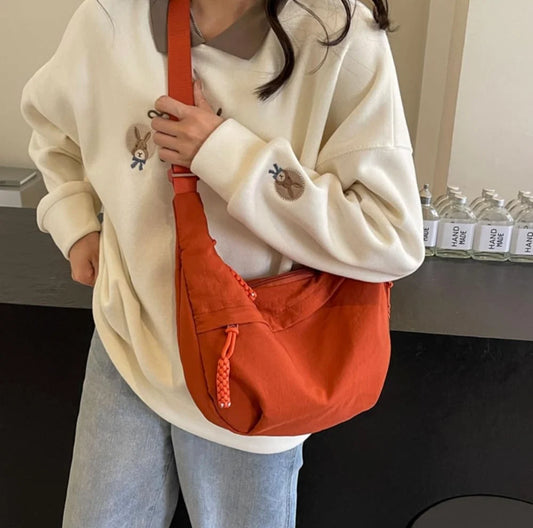 Orange Dumpling Crossbody Bag
