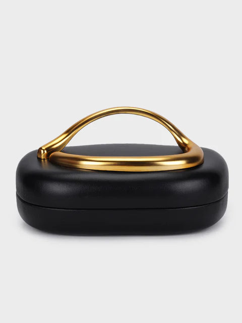 Black Closure Clutch Bag