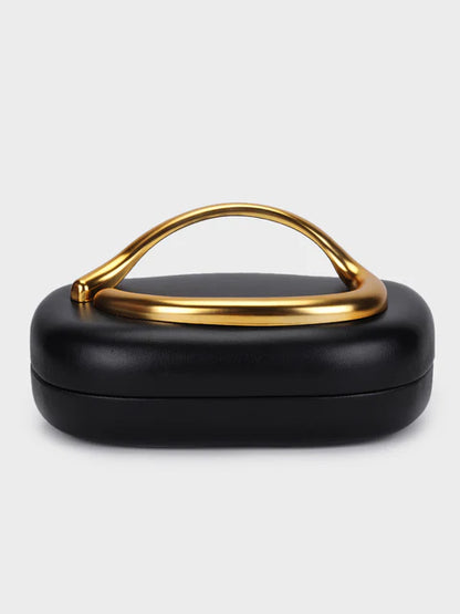 Black Closure Clutch Bag
