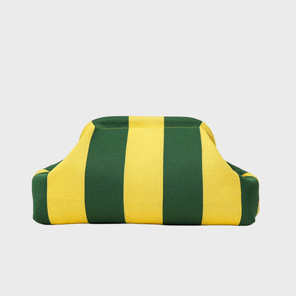 Stripe Cloud Clutch Bag(Yellow/Green)
