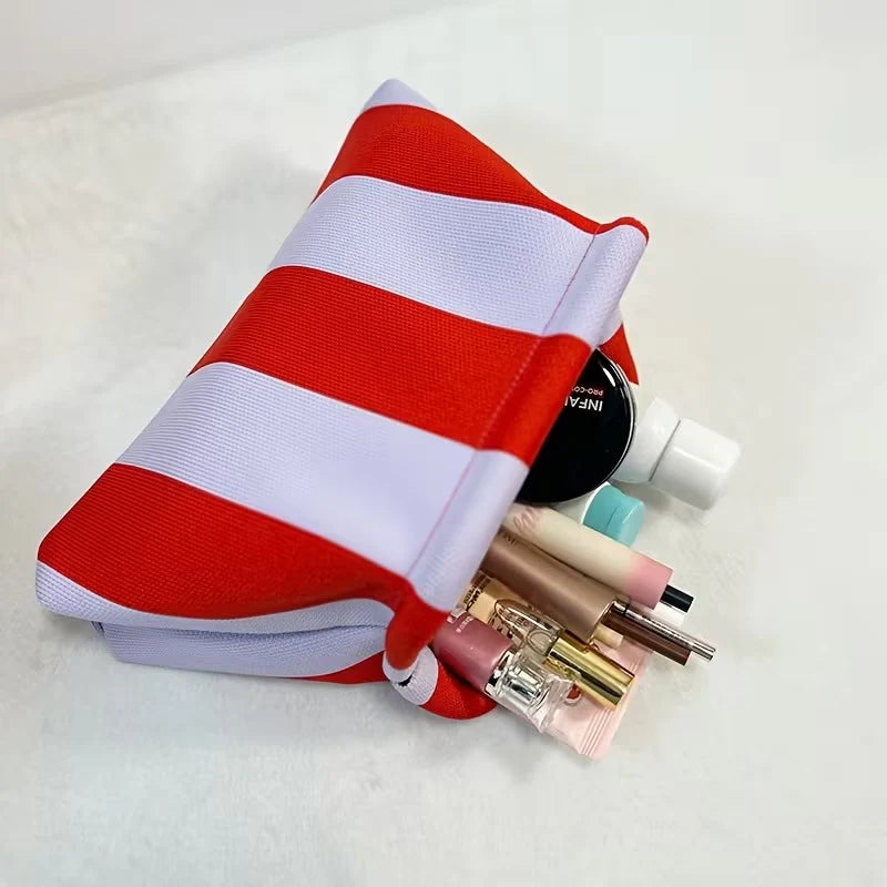 Stripe Cloud Clutch Bag(Orange/White)